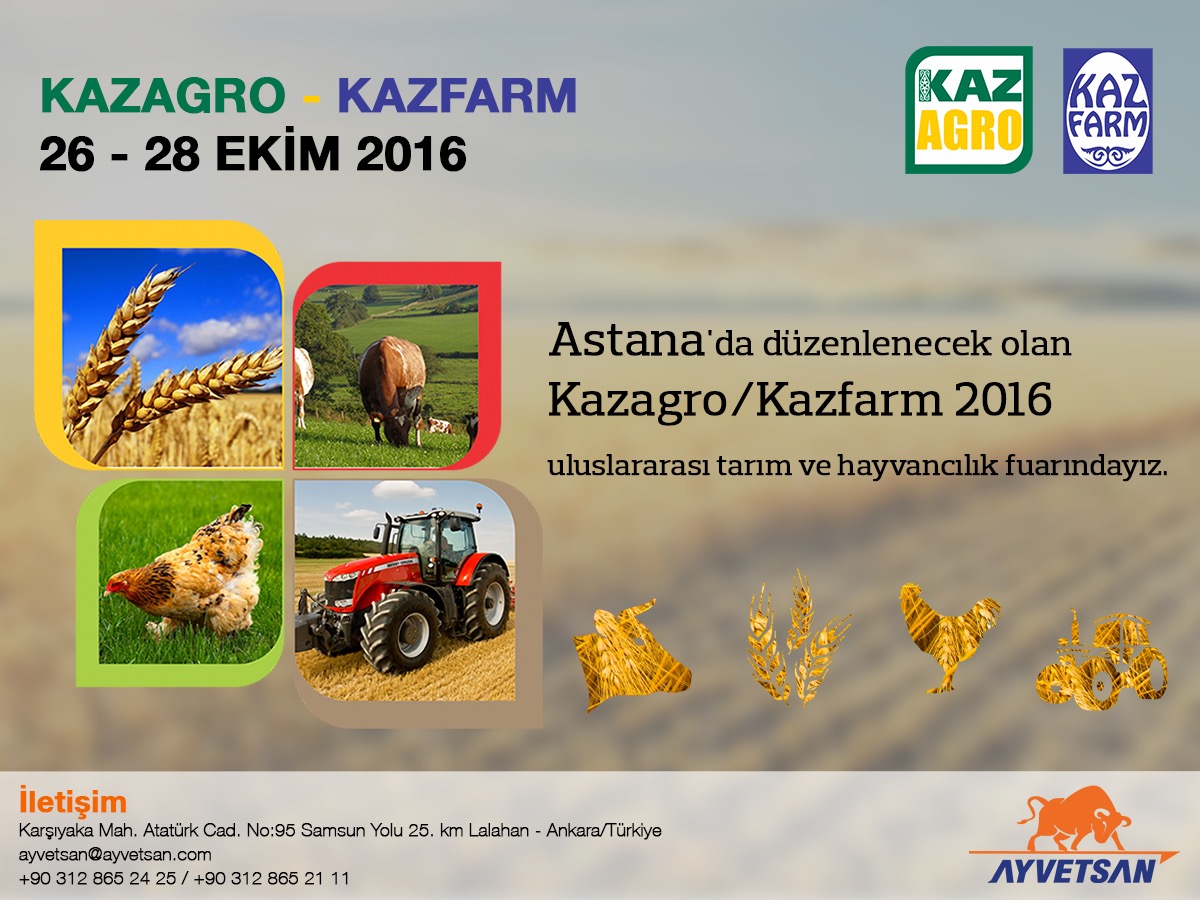 KAZAGRO2016 DA KAZAKİSTAN SEKTÖRÜYE BULUŞTUK